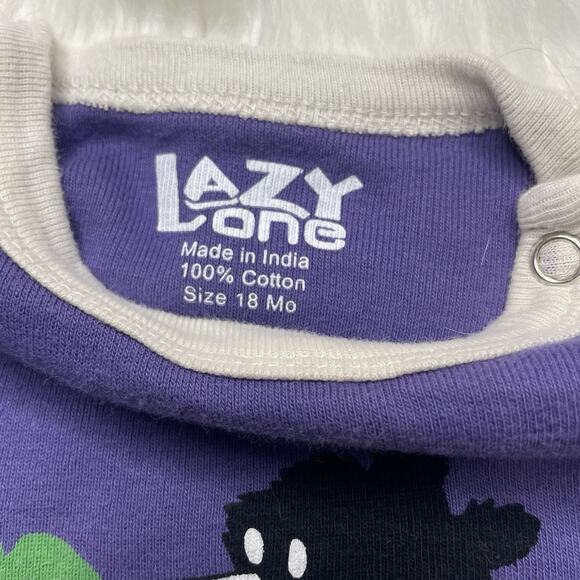 Lazy One Baby Bodysuit 18 M Purple Bear Berry Cute Funny Graphic Made In India - Picture 3 of 4